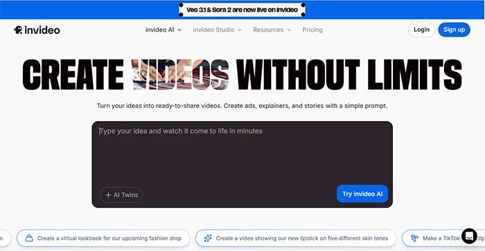 محتواسازی هوش مصنوعی InVideo AI