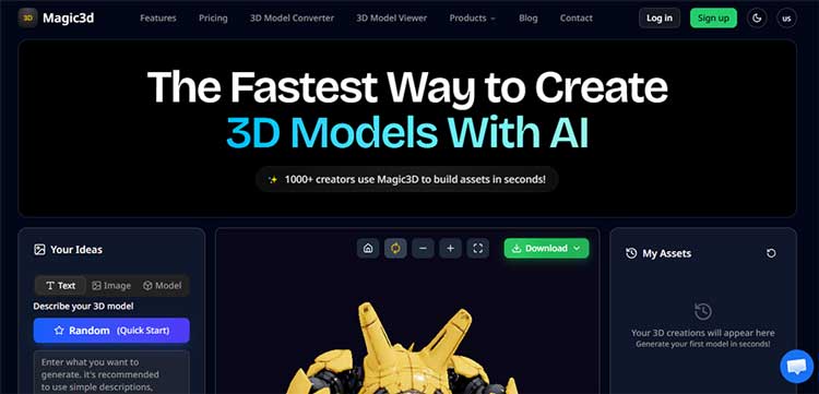 ۱. Magic 3D مجیک  (ورود به سایت)